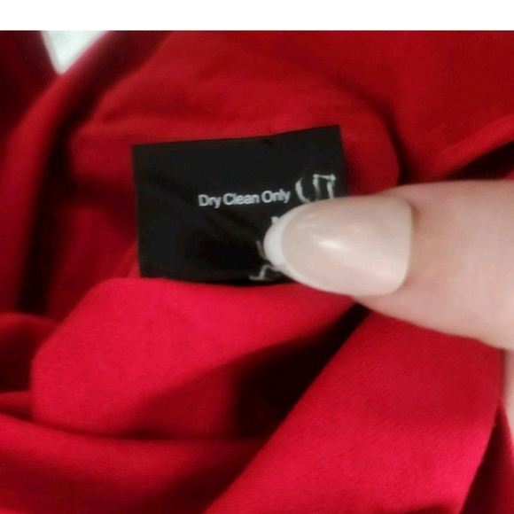 J. Peterman Women Size XXS Red Peacoat Raincoat Belted Double Breasted $248 MSRP - Picture 9 of 9